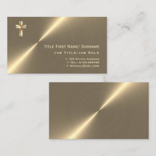 Modern Priest Pastor Minister Deacon Faith Clergy Business Card