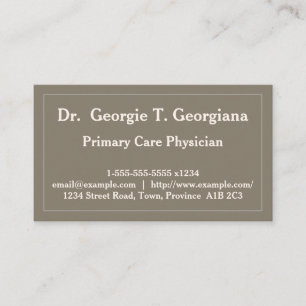 Modern Primary Care Physician Business Card