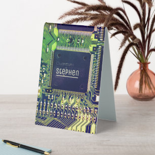 Modern Printed Circuit Board Design Add Name Geeky