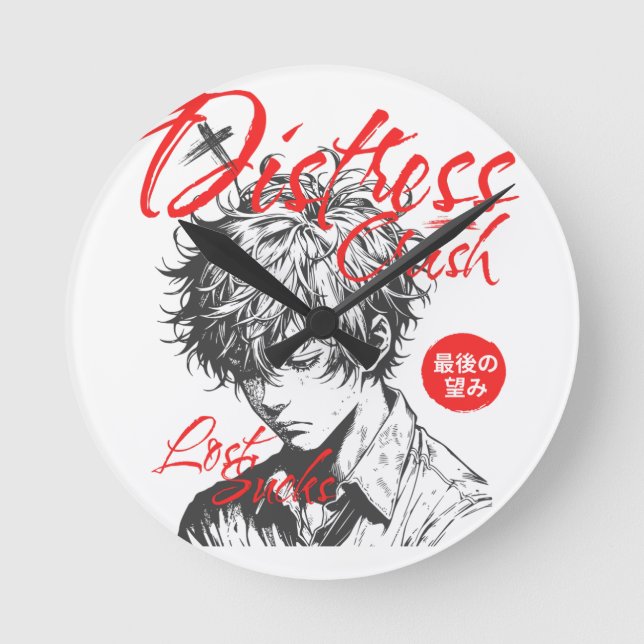 Modern Printed T-Shirt – Stylish & Trendy Graphic  Round Clock (Front)