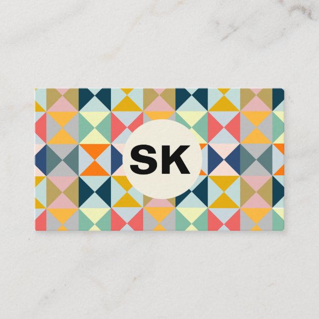 Modern Prismatic Colour | Businesscard Business Card (Front)