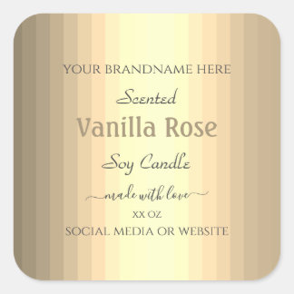 Modern Product Packaging Labels Silver Gold Colour