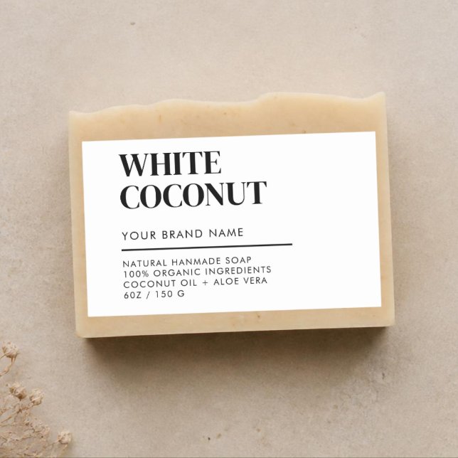 Modern product packaging soap label (Creator Uploaded)