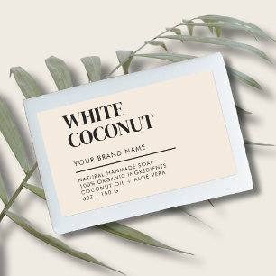 Modern product packaging soap label