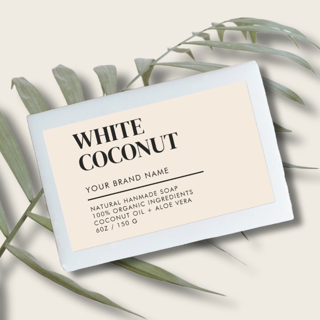 Modern product packaging soap label (Creator Uploaded)