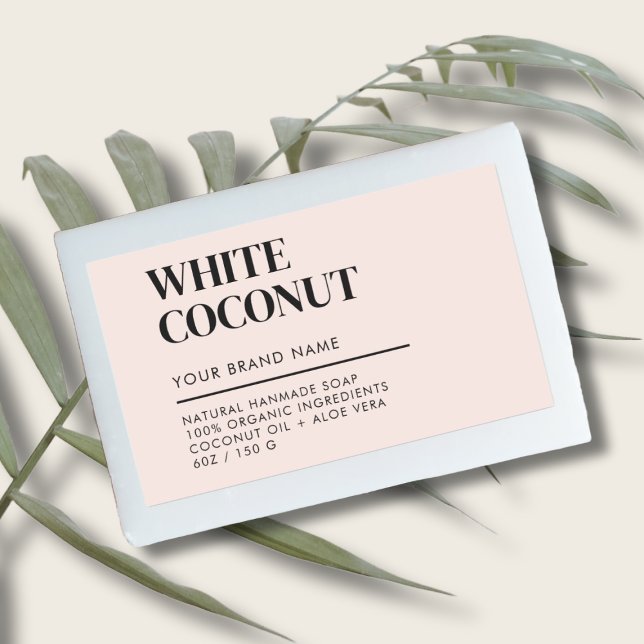 Modern product packaging soap label (Creator Uploaded)