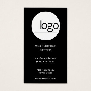 MODERN PROESSIONAL BLACK WHITE LOGO VERTICAL