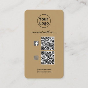 Modern Professional  2 QR CODE Business Card