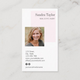 Modern Professional Add Your Logo Real Estate Business Card