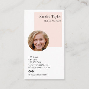 Modern Professional Add Your Logo Real Estate Business Card