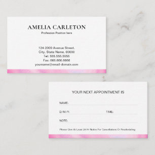 Modern Professional Appointment Card