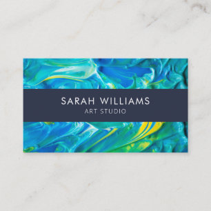 Modern Professional Artist Business Card