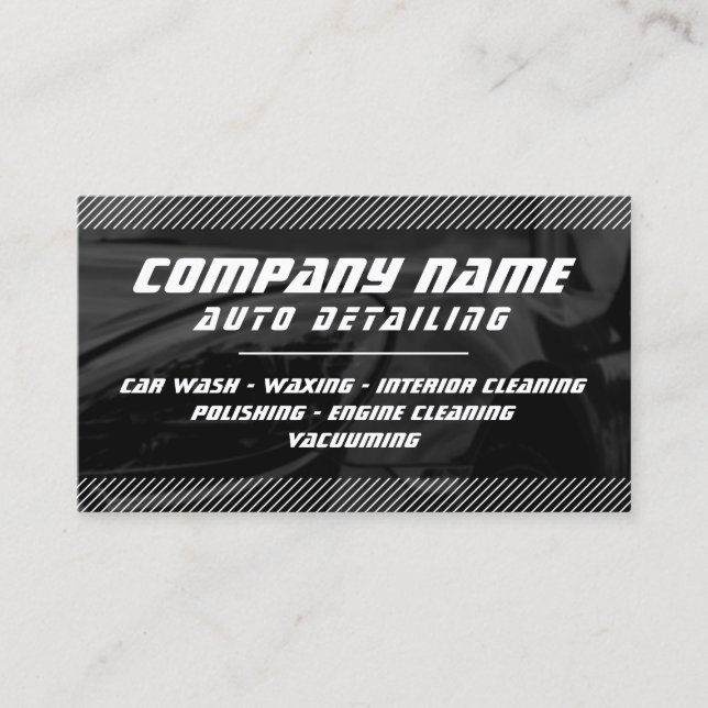 Modern professional automotive  business card (Front)