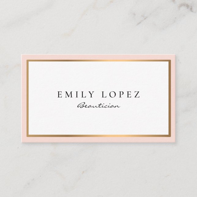 modern professional beautician business card (Front)