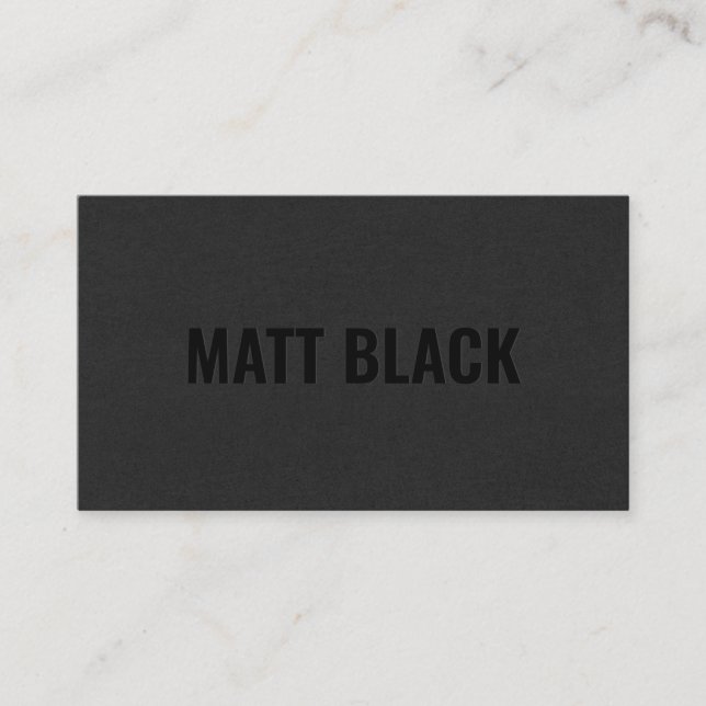 Modern professional black texture simple elegant business card (Front)