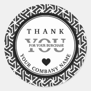 Modern Professional Black White sticker