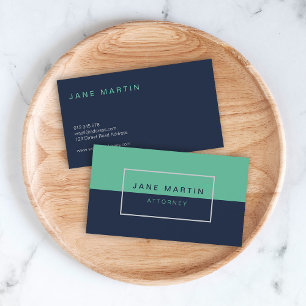 Modern Professional Blue and Turquoise Shade Business Card
