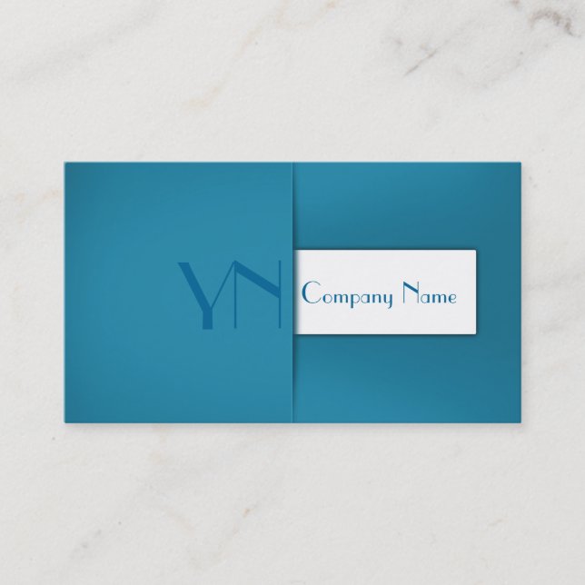 Modern Professional Blue Case - Business Card (Front)