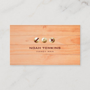 Modern Professional Builder Handy Man Business Card