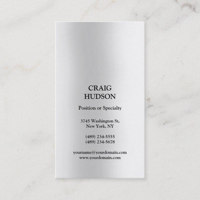 Modern Professional Business Card (Front)