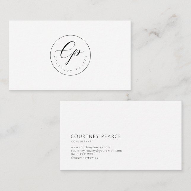 Modern professional business card (Front/Back)