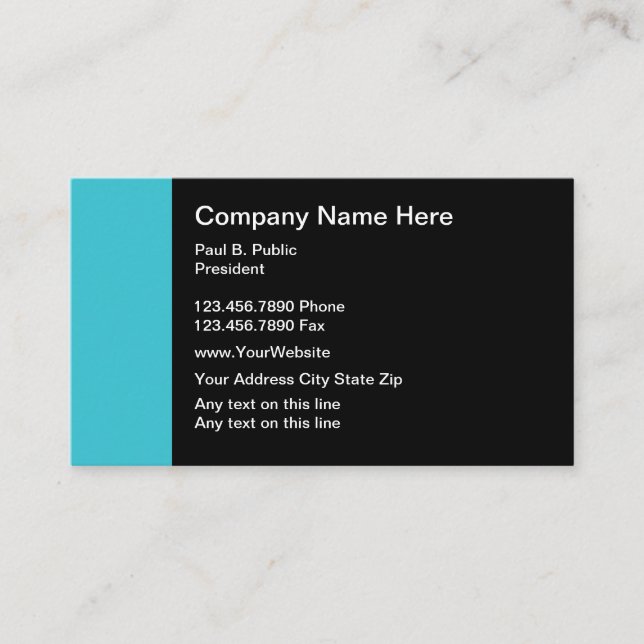 Modern Professional Business Card (Front)