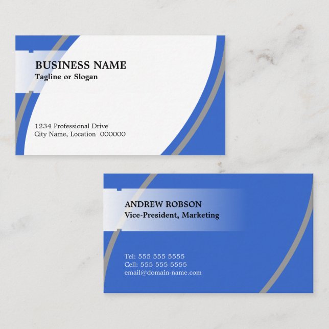 Modern Professional Business Card (Front/Back)