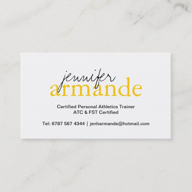 Modern Professional Business Card (Front)