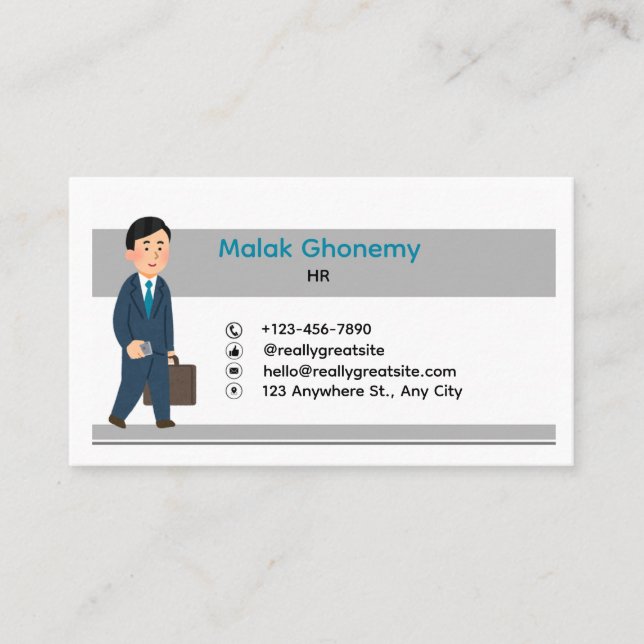 Modern Professional Business Card  (Front)