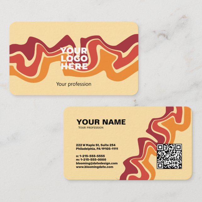 Modern Professional Business Card for Entrepreneur (Front/Back)