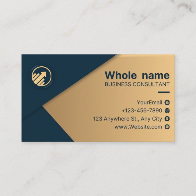 "Modern Professional Business Card for Networking  (Front)