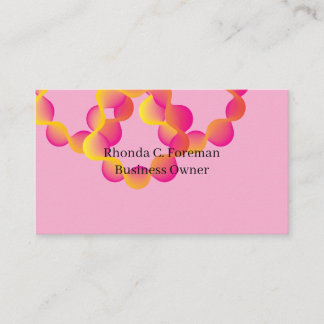 Modern Professional Business Consultant Blush Pink Business Card