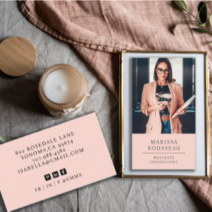 Modern Professional Business Consultant Photo Card