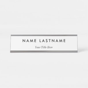 Modern Professional Business  Desk Name Plate