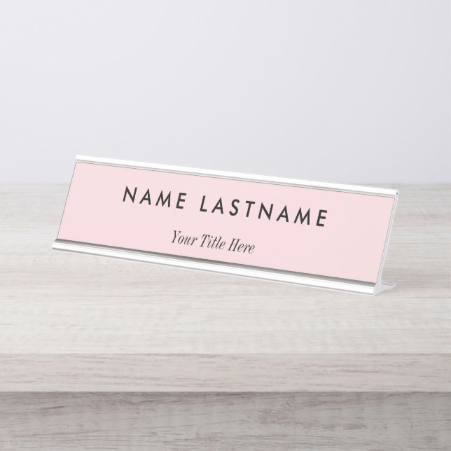 Modern Professional Business Desk Name Plate (Front)