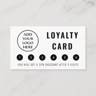 Modern Professional Business Logo Social Media Loyalty Card