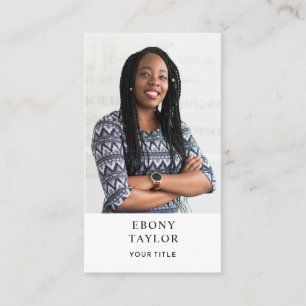 Modern Professional Business Photo Business Card
