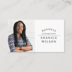 Modern Professional Business Photo Business Card