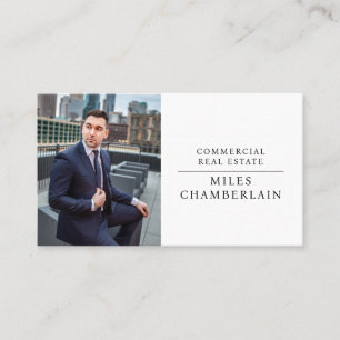 Modern Professional Business Photo Real Estate Business Card