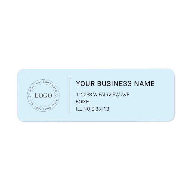 Modern Professional Business Return Address (Front)