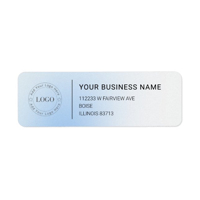 Modern Professional Business Return Address (Front)