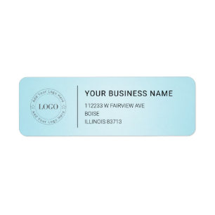Modern Professional Business Return Address