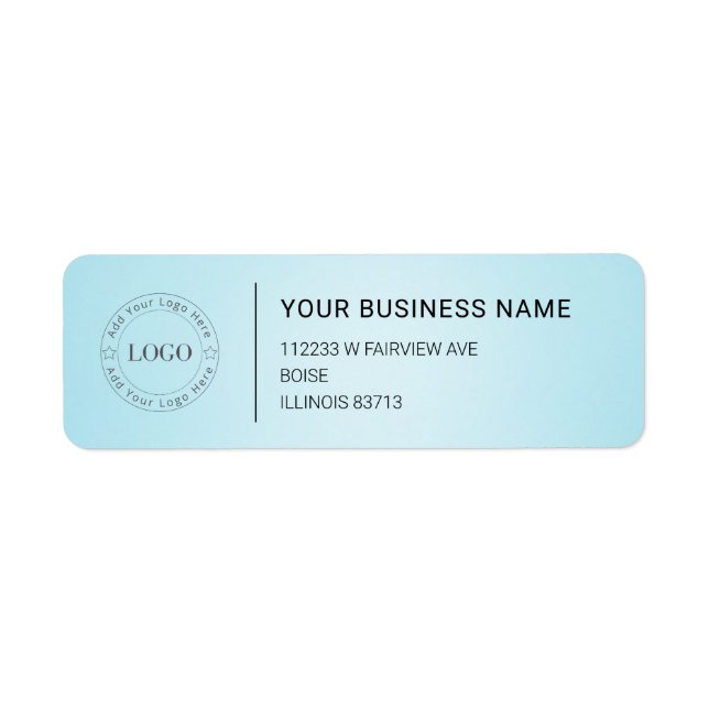 Modern Professional Business Return Address (Front)