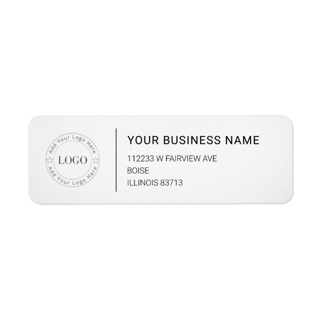 Modern Professional Business Return Address (Front)