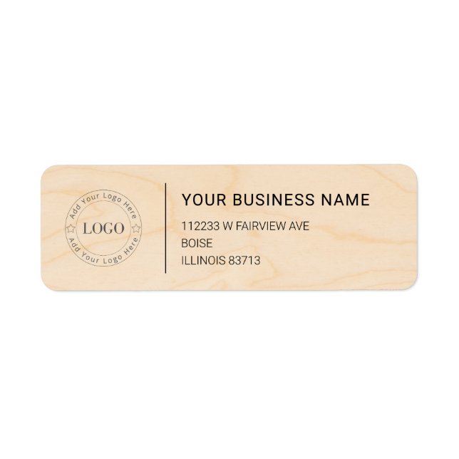 Modern Professional Business Return Address (Front)