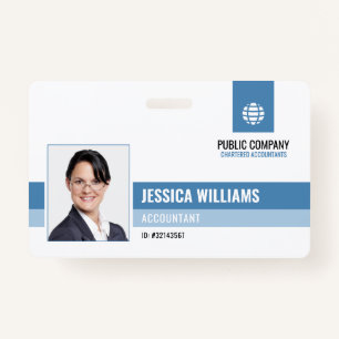 Modern Professional Business Staff ID Employee ID Badge