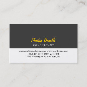 Modern Professional Calligraphic Business Card