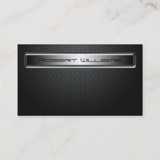 Modern Professional Carbon Fibre Business Cards (Front)