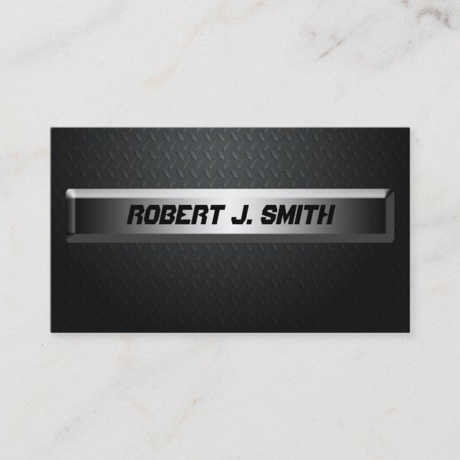 Modern Professional Carbon Fibre Business Cards (Front)