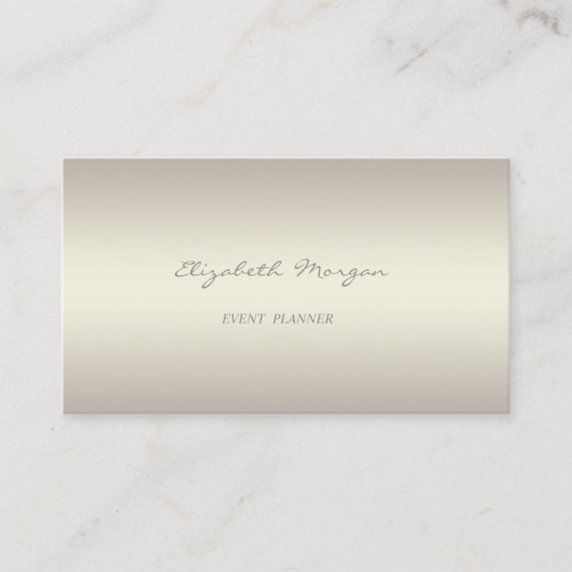 Modern Professional Charming Minimalistic Luminous Business Card (Front)